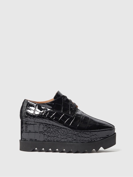 Stella McCartney Shoes - STELLA MCCARTNEY Black Limited-Edition Elyse Crocodile Platform 39 NEW NIB